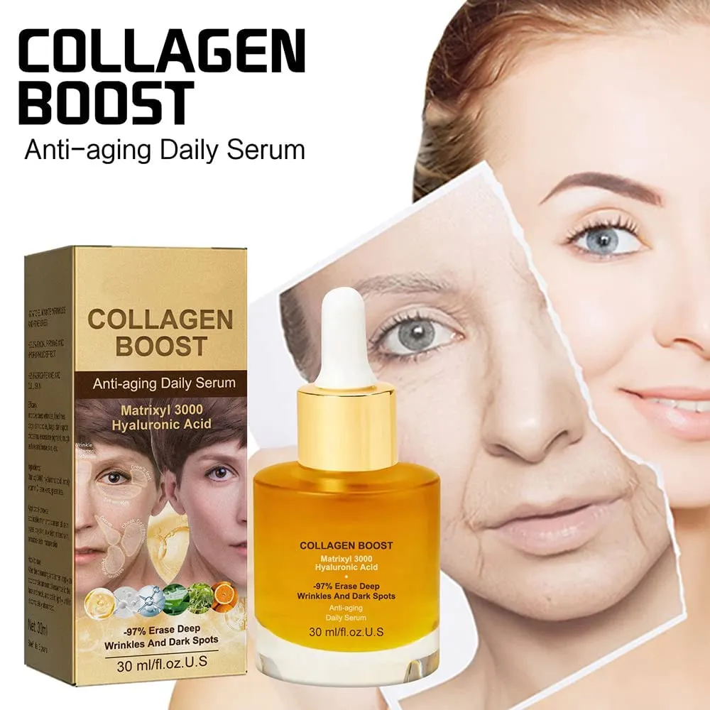 Pedia Advanced Collagen Boost Anti Aging Serum, Collagen Boost Anti Aging Serum, Hyaluronic Acid Serum for Face Pure Anti Aging Skin Moisturizer (5pcs)
