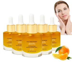 Pedia Advanced Collagen Boost Anti Aging Serum, Collagen Boost Anti Aging Serum, Hyaluronic Acid Serum for Face Pure Anti Aging Skin Moisturizer (5pcs)