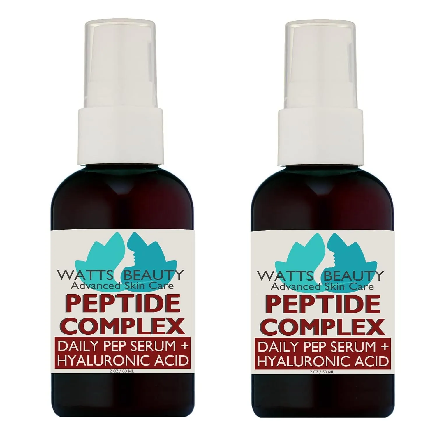 Peptide Anti-Aging Face Serum - Hyaluronic Acid and Collagen Boosting Daily Face Care Polypeptide Complex with L-Arginine Firms Wrinkles and Boosts Collagen 4 oz