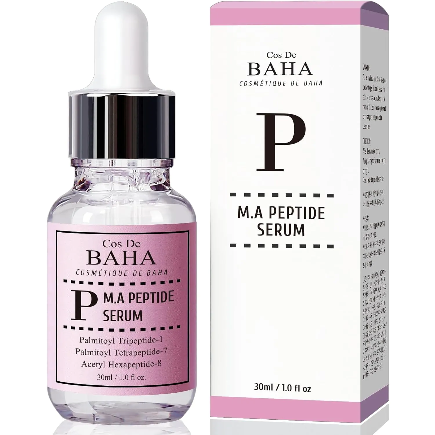 Peptide Complex Facial Serum with Matrixyl 3000 & Argireline for Face/Neck - Deep Wrinkles, Heals and Repairs Skin for Face, 1 Fl Oz (30ml)