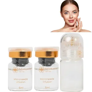 Peptide Complex Facial Skincare & Beauty Tool Kit | 2 Serums   1 Applicator| Hyaluronic Acid, Vitamin C, Natural Antioxidants Face & Lips Smooth, Hydrated, Rejuvenated Skin Home Spa Gift Set