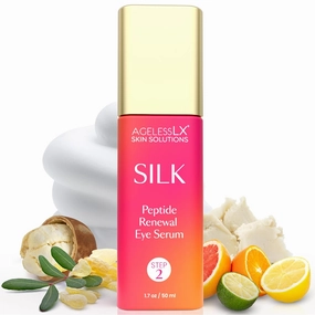 Peptide Renewal Under Eye Serum Anti Aging Wrinkles - Hydrating Eye Serum for Dark Circles and Puffiness with Peptides, Hyaluronic Acid, Vitamin C and Mastic Gum - Glow and Firming - 50 mL