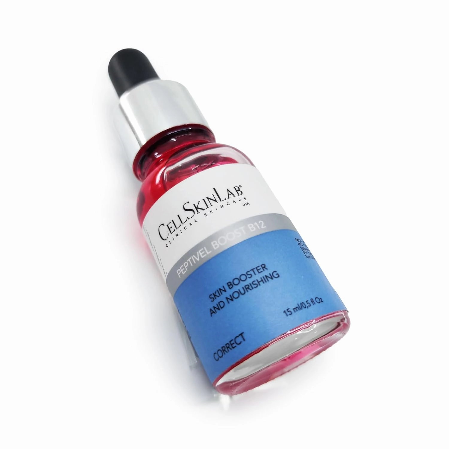 Peptivel Boost B12 by CellSkinLab - Topical Skin Booster & Nutritive Serum for Fatigue Skin and Dry Skin with Retinol, Peptides and Vitamin B12-0.5 fl Oz