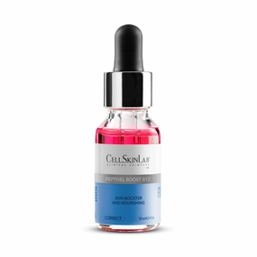 Peptivel Boost B12 by CellSkinLab - Topical Skin Booster & Nutritive Serum for Fatigue Skin and Dry Skin with Retinol, Peptides and Vitamin B12-0.5 fl Oz