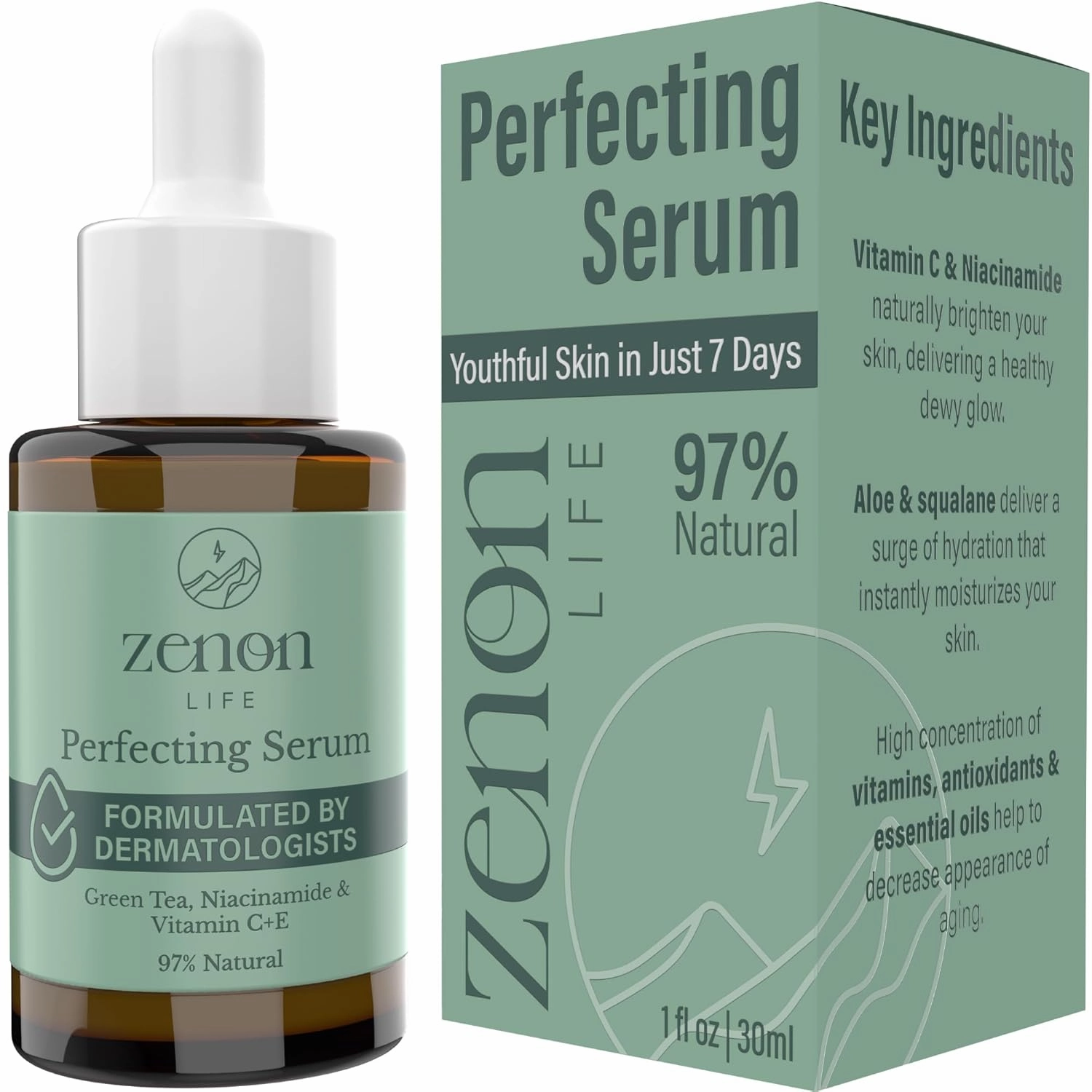 Perfecting Serum - Vitamin C E Face Serum - Niacinamide Serum for Face - Complete Facial Serums for Skin Care Essence