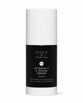 Pestle & Mortar 16% Vitamin C Serum for Face, with Hyaluronic Acid, Vitamin E & Ferulic Acid, Hydrating & Brightening Serum for Dark Spots, Anti Aging & Reduce Wrinkles 1.35 fl oz