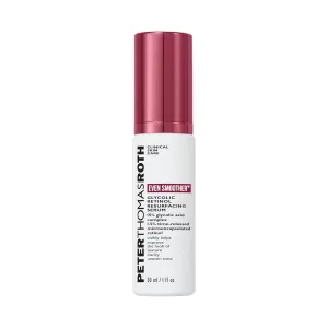 Peter Thomas Roth | Even Smoother™ Glycolic Retinol Resurfacing Serum | Glycolic Acid Serum with Retinol for Uneven Texture and Tone, 1 fl. oz