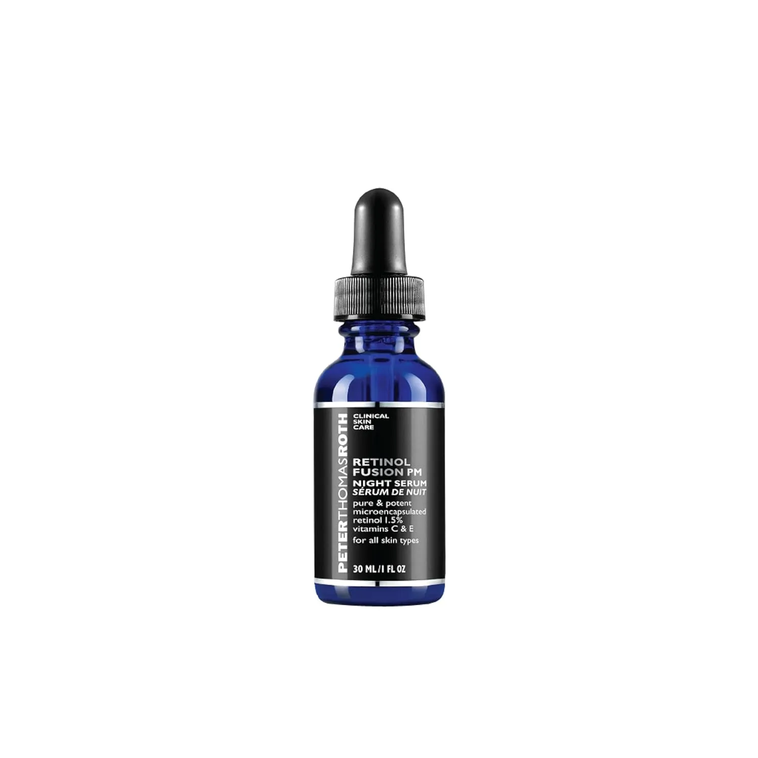 Peter Thomas Roth | Retinol Fusion PM Night Serum | Hydrating Retinol Facial Serum, 1.5% Microencapsulated Retinol for Fine Lines, Wrinkles, Uneven Skin Tone, Texture and Radiance