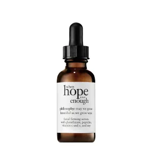 philosophy when hope is not enough facial firming serum - with vitamins C, E & hyaluronic acid - revitalizes dull complexion while reducing the look of fine lines and wrinkles - 1 fl oz