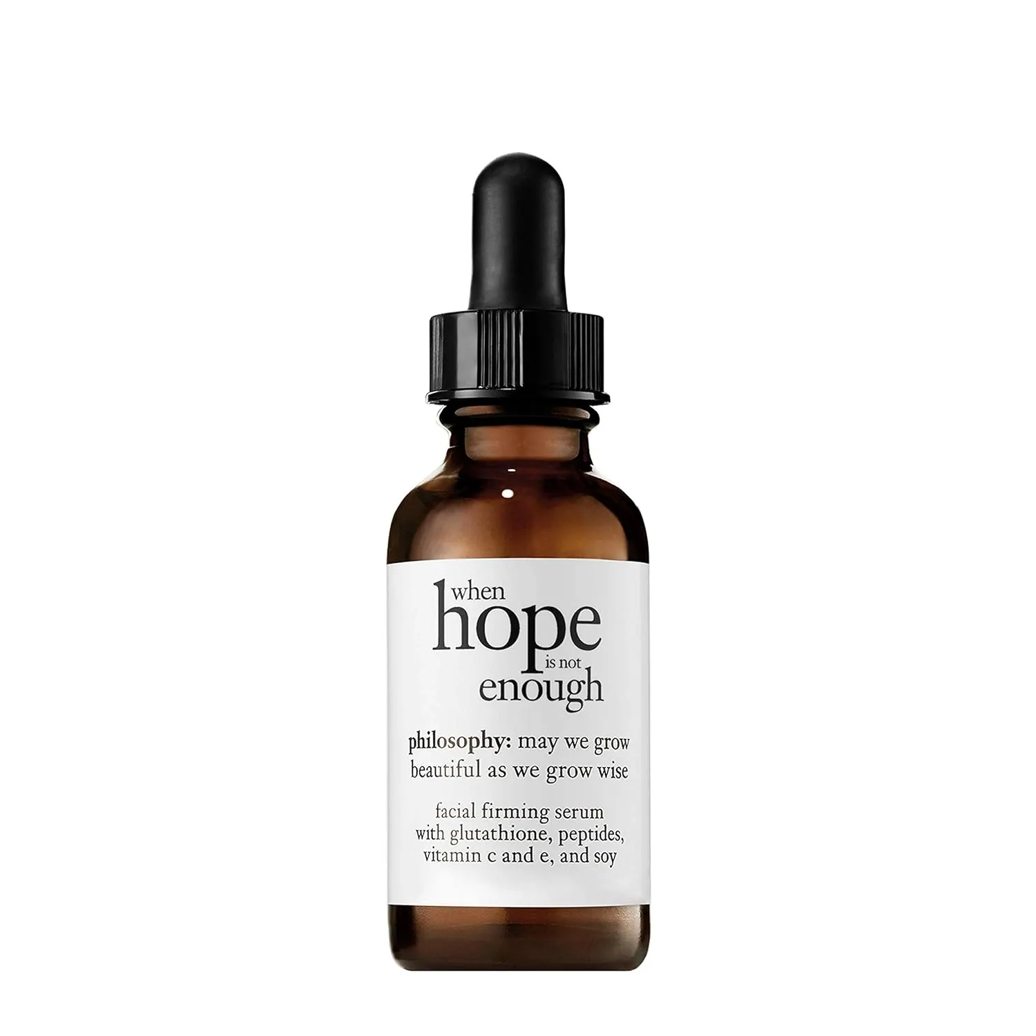 philosophy when hope is not enough facial firming serum - with vitamins C, E & hyaluronic acid - revitalizes dull complexion while reducing the look of fine lines and wrinkles - 1 fl oz