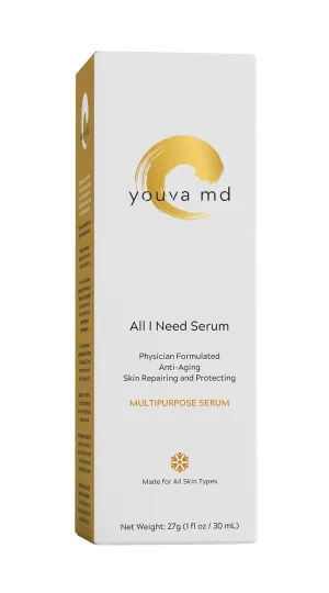 Physician Formulated Anti-Aging Serum with CoQ10, Vitamin C, E, B3, Ashwagandha, Hyaluronic Acid, and more to Reduce Fine Line and Wrinkles, Acne, Rosacea, Hyperpigmentation, 1 fl