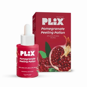 PLIX - THE PLANT FIX 25% AHA  2% BHA   5% PHA Pomegranate Peeling Potion For Glowing & Even Toned Skin, Gentle Exfoliation & At-Home Facial | For Women & Men | 30 ml (pack of 1)