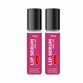Plumping Lip Care with Vitamin E & Natural Oils for Soft, Smooth Lips, Repairs Dry & Cracked Lips, Long-lasting Moisture & Glossy Finish Pack of 2 (LIP SERUM-)