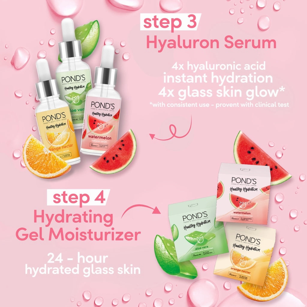 Pond's Healthy Hydration Orange Nectar Hyaluron Serum 30g