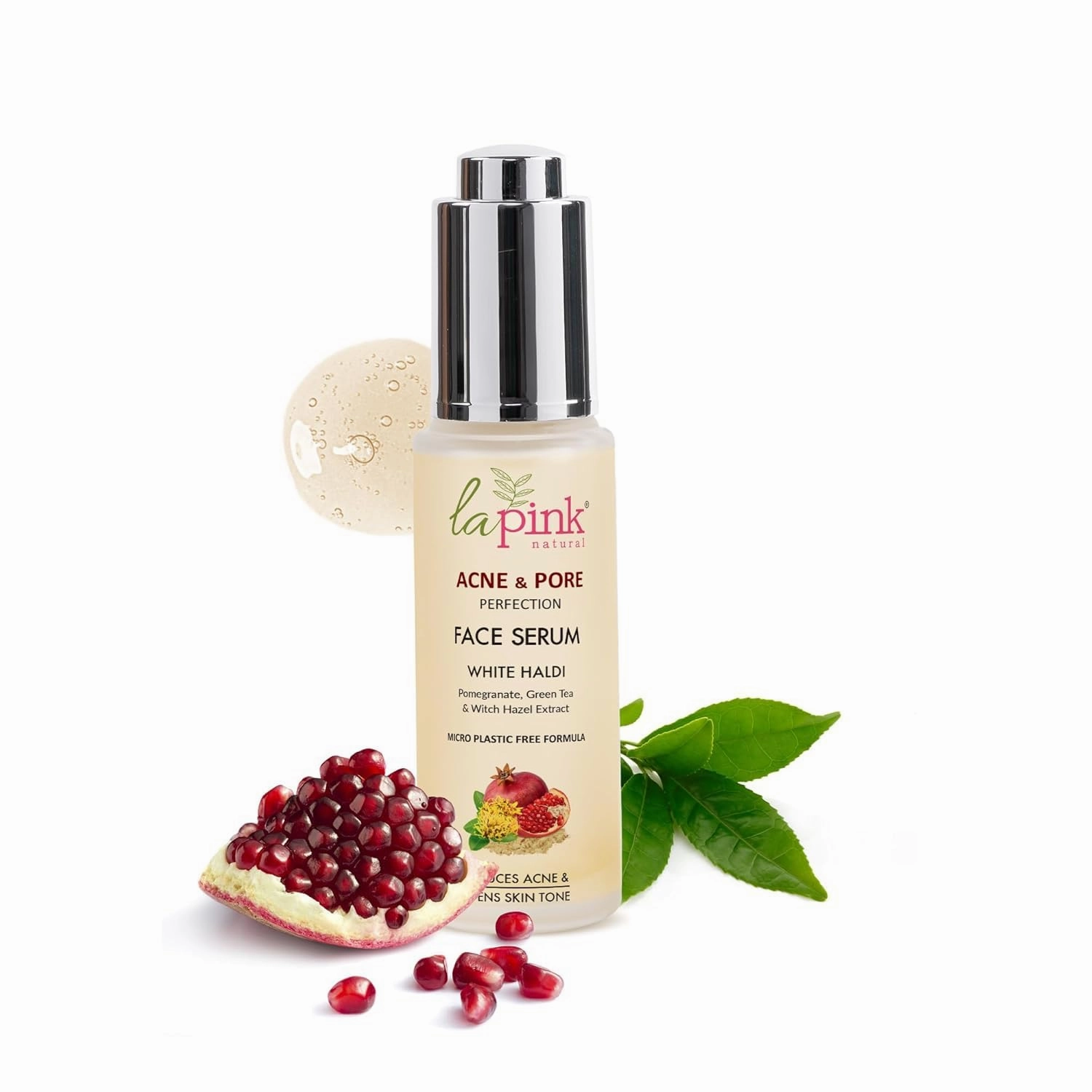 Pore Perfection Face Serum | Fights Active, Reduce Marks & Pimples With Goodness of Green Tea, Pomegranate, Witch Hazel | 100% Microplastic Free Formula | Women & Men (30ml)