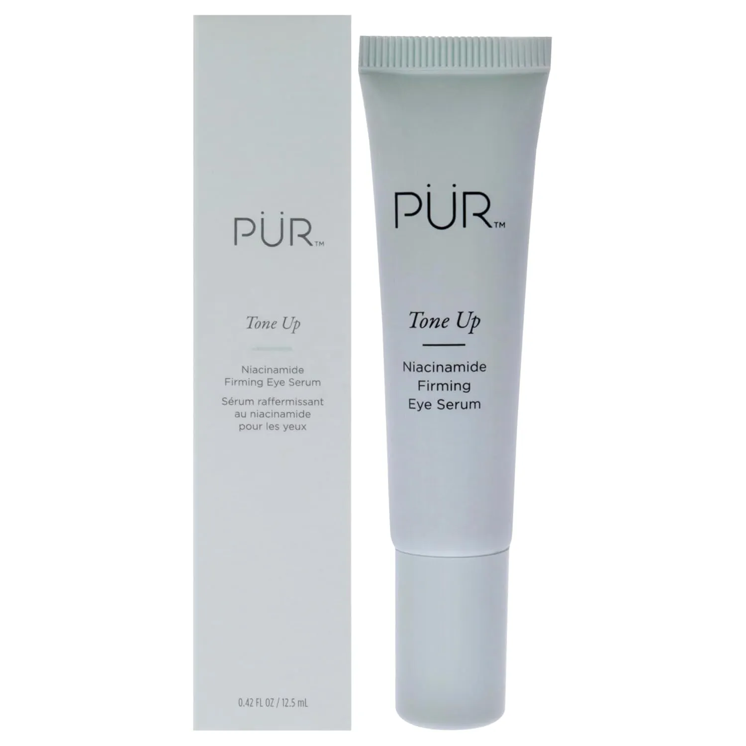 PÜR Beauty Tone Up Niacinamide Firming Eye Serum, Skin & Eye Serum for Morning and Night, Beauty Eye Serum, 0.42 fl oz/12.5ml