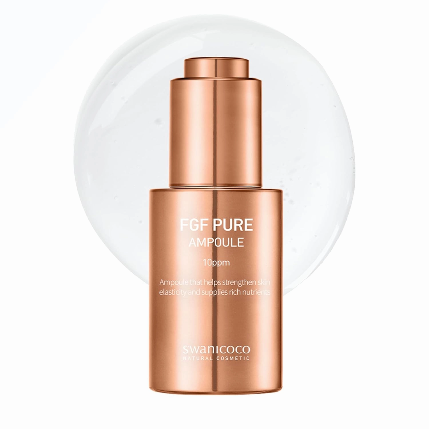 Pregnancy Safe Skincare FGF Pure Ampoule Serum (FGF 10 PPM), Firming Anti Aging, Hyaluronic Acids Glycerin Niacinamide, Improves Dermal Elasticity Reduces Fine Lines Hydrating 30ml 1 Fl Oz