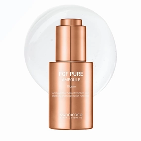 Pregnancy Safe Skincare FGF Pure Ampoule Serum (FGF 10 PPM), Firming Anti Aging, Hyaluronic Acids Glycerin Niacinamide, Improves Dermal Elasticity Reduces Fine Lines Hydrating 30ml 1 Fl Oz