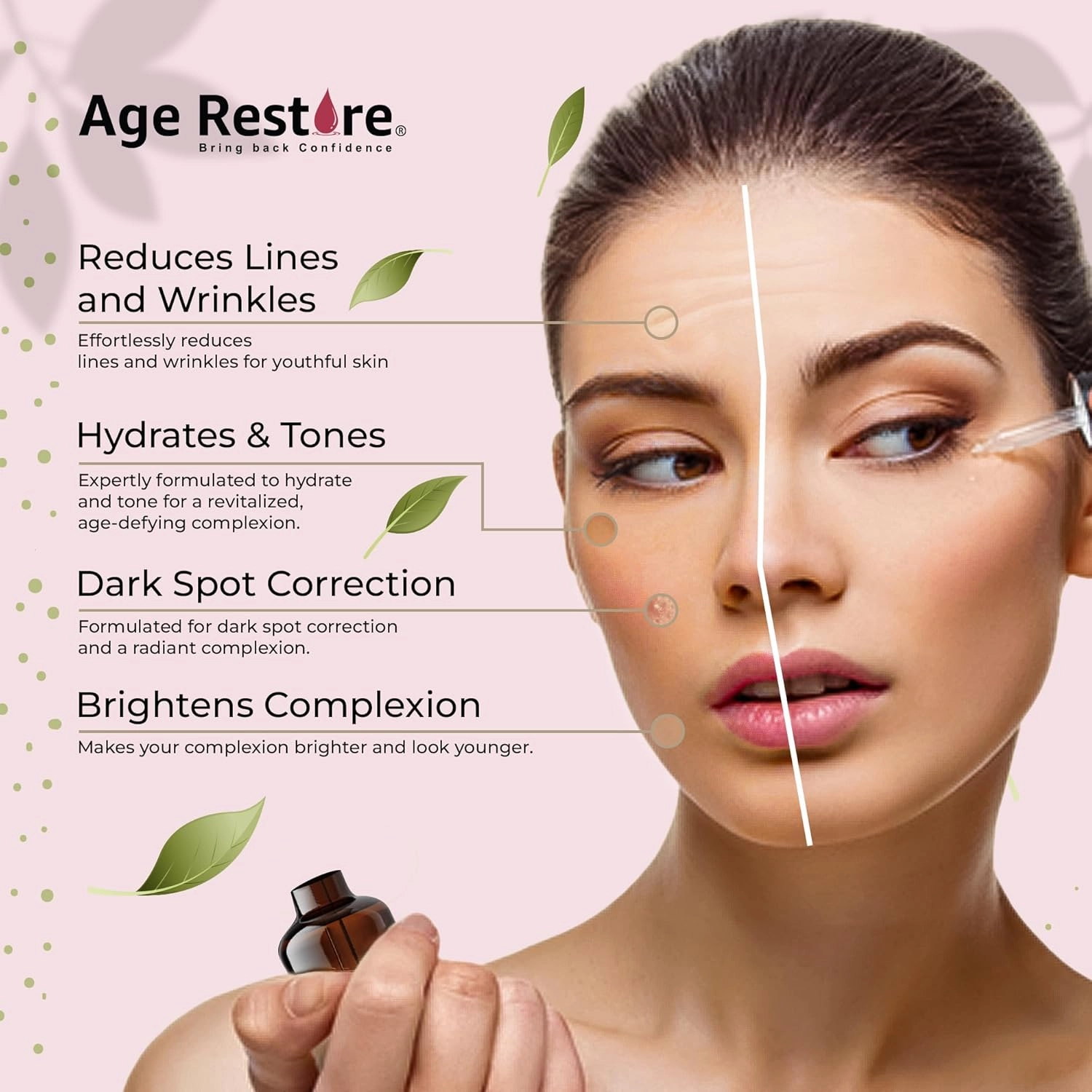 Premium 20% Vitamin C Serum For Face with Hyaluronic Acid, Vitamin E | Natural Vitamin C Serum | Anti Aging Serum | Reduce Dark Spots & Acne Wrinkles | Brightening Skin Serum Glowing | 1 FL OZ - 30ml
