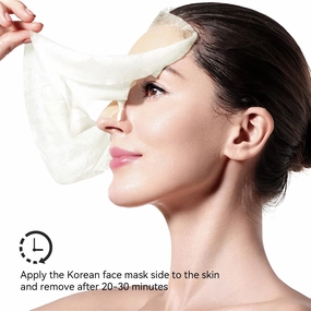 Premium Bio-Collagen Real Deep Face Mask, Even Skin Tone, Pore Minimizing, Elasticity Firming Moisturizing Facial Mask Korean Skin Care 30g*10ea