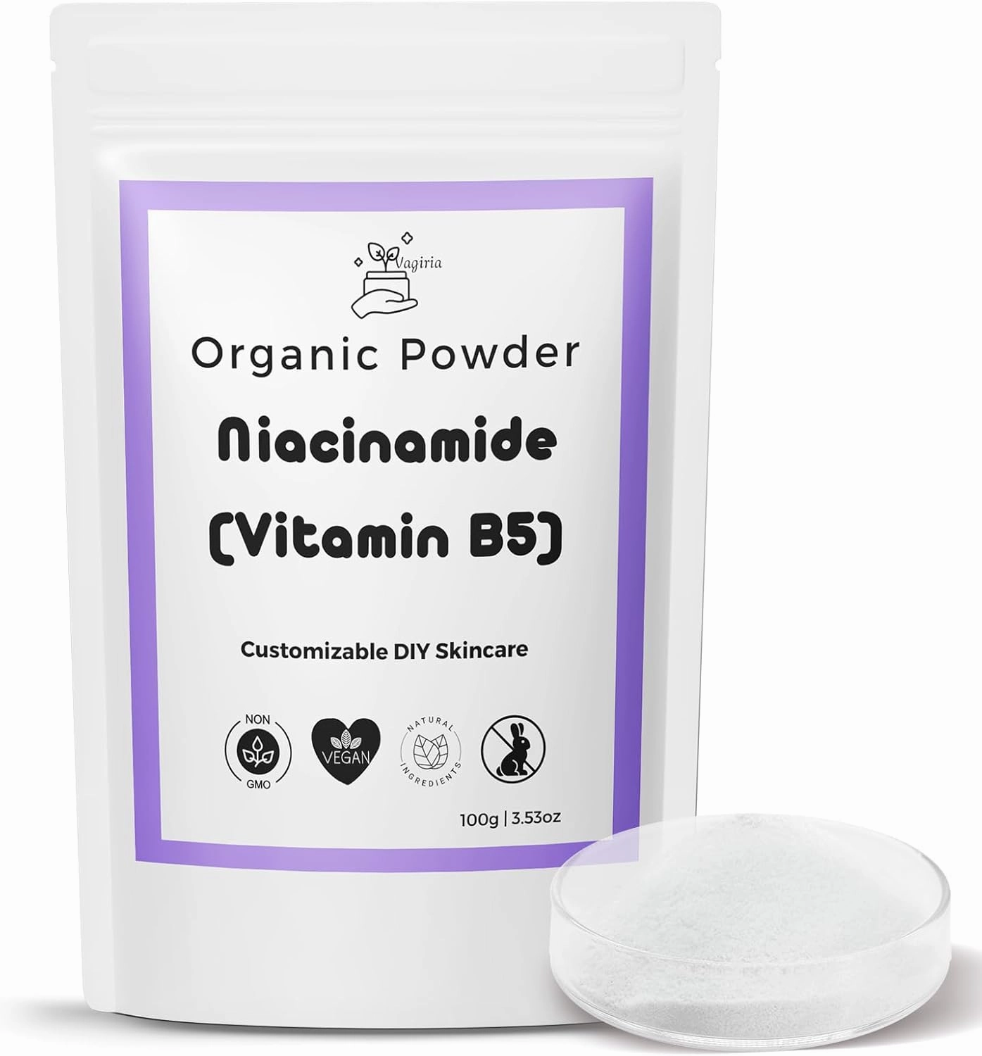 Premium Niacinamide Powder for DIY Skincare - 99% Purity, Soothes Blemished Skin, Reduces Signs of Aging, and Enhances Skin Lightening