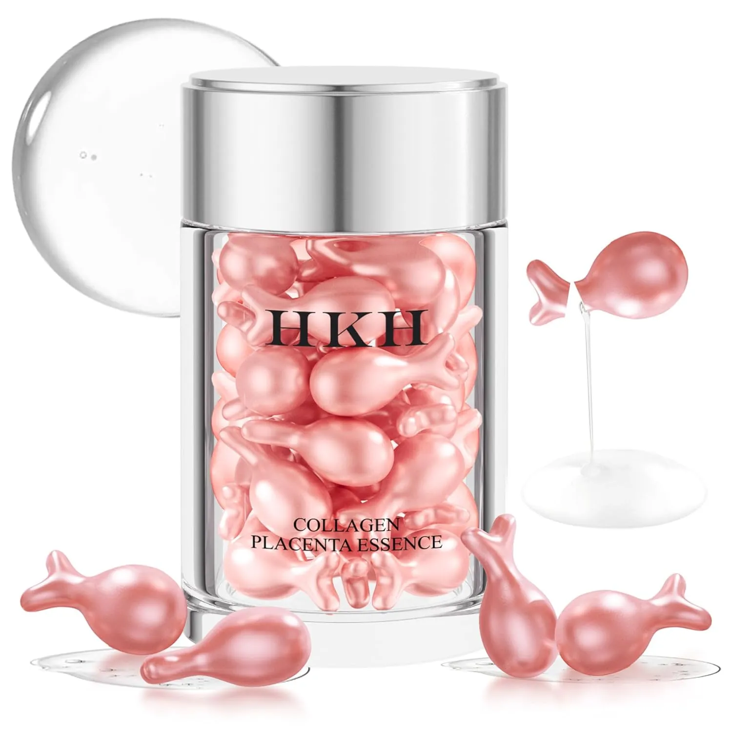 Pro-Retinol Serum For Face Anti-Aging Wrinkle 48 Capsules, Vitamin C Anti-Wrinkle,Vitamin A Retinol Collagen Anti-Aging Night Serum For Women,Smooth,Hydrate,Firming Skin,Travel Portable