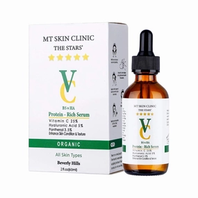 Pro Advanced Hyaluronic Acid Serum for Face, Glow  Antioxidant Protein-Rich Face Lift Serum with Vitamin C, Niacinamide and B5 for Dry Skin Hydrating and Anti-Aging, 2oz