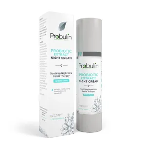 Probulin Probiotic Extract Face Moisturizer Night Cream, Women's Nightime Moisturizing Skin and Facial Care with Marula Oil, 1.69 oz