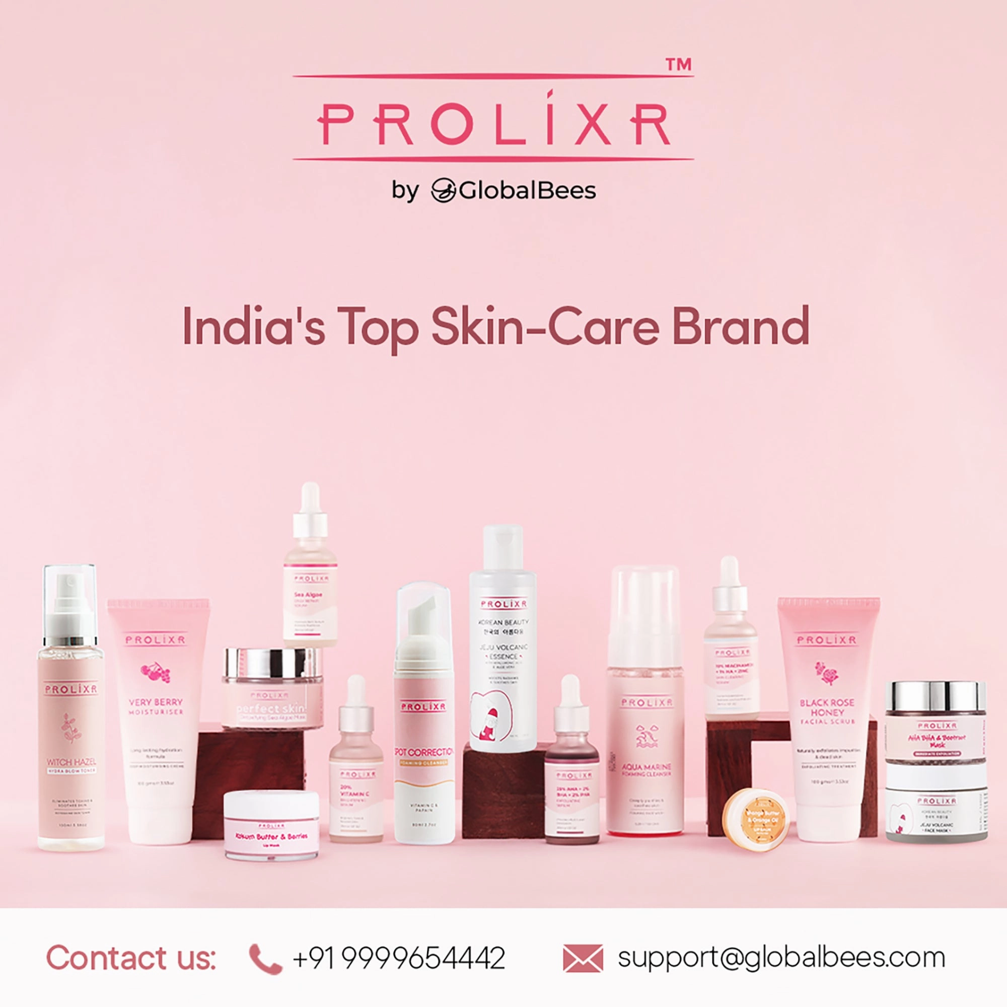 Prolixr 10% Niacinamide   1% Hyaluronic acid   Zinc Skin Clearing Face Serum- for acne marks, blemishes & oil balancing- all skin types - 10 ml - travel friendly - mini
