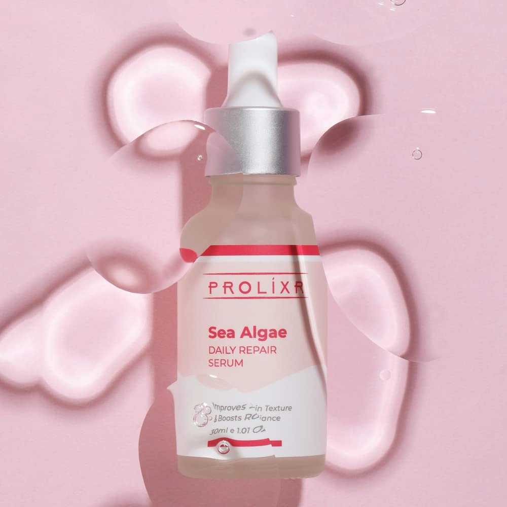 Prolixr Skin Reset Bundle - Foaming Face Wash, Sea Algae Serum, Vitamin C Serum & Moisturizer | Pore Tightening | Improved Skin Texture | All Skin Types
