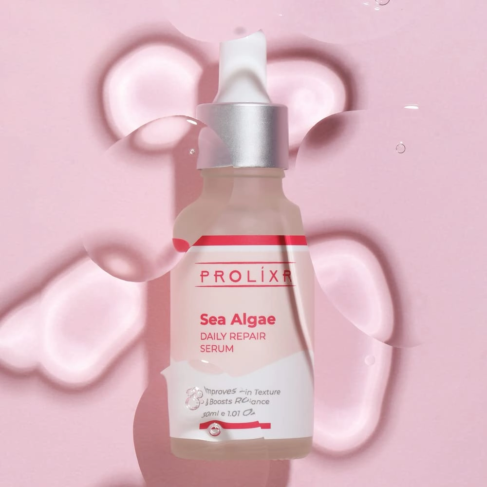 Prolixr Skin Reset Bundle - Foaming Face Wash, Sea Algae Serum, Vitamin C Serum & Moisturizer | Pore Tightening | Improved Skin Texture | All Skin Types