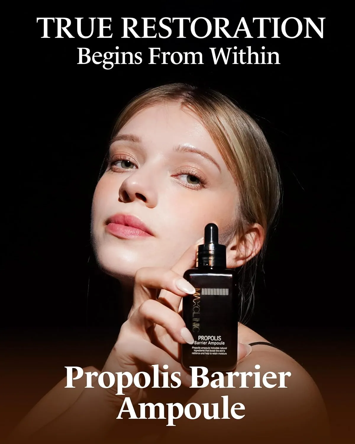 Propolis Barrier Ampoule | Deeply Nourishing Honey Ampoule Korean Skin Care & Face Serum for Women & Men | Skin-Fortifying Facial Serum Ampoule | Ceramide Calming Serum (3.38 fl oz)