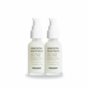 Provence Beauty Immortal Nightmilk Youth Restore Facial Serum – Face Serums for Smooth Skin – Retinol Serums for Skin Care – Face Serum (Pack of 2)