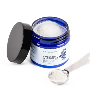 Pure Hyaluronic Acid Serum Powder | 100% NATURAL | High Molecular Weight | Locks in moisture and creates full, youthful skin - Makes 50  ounces of anti aging Hyaluronic Acid serum!