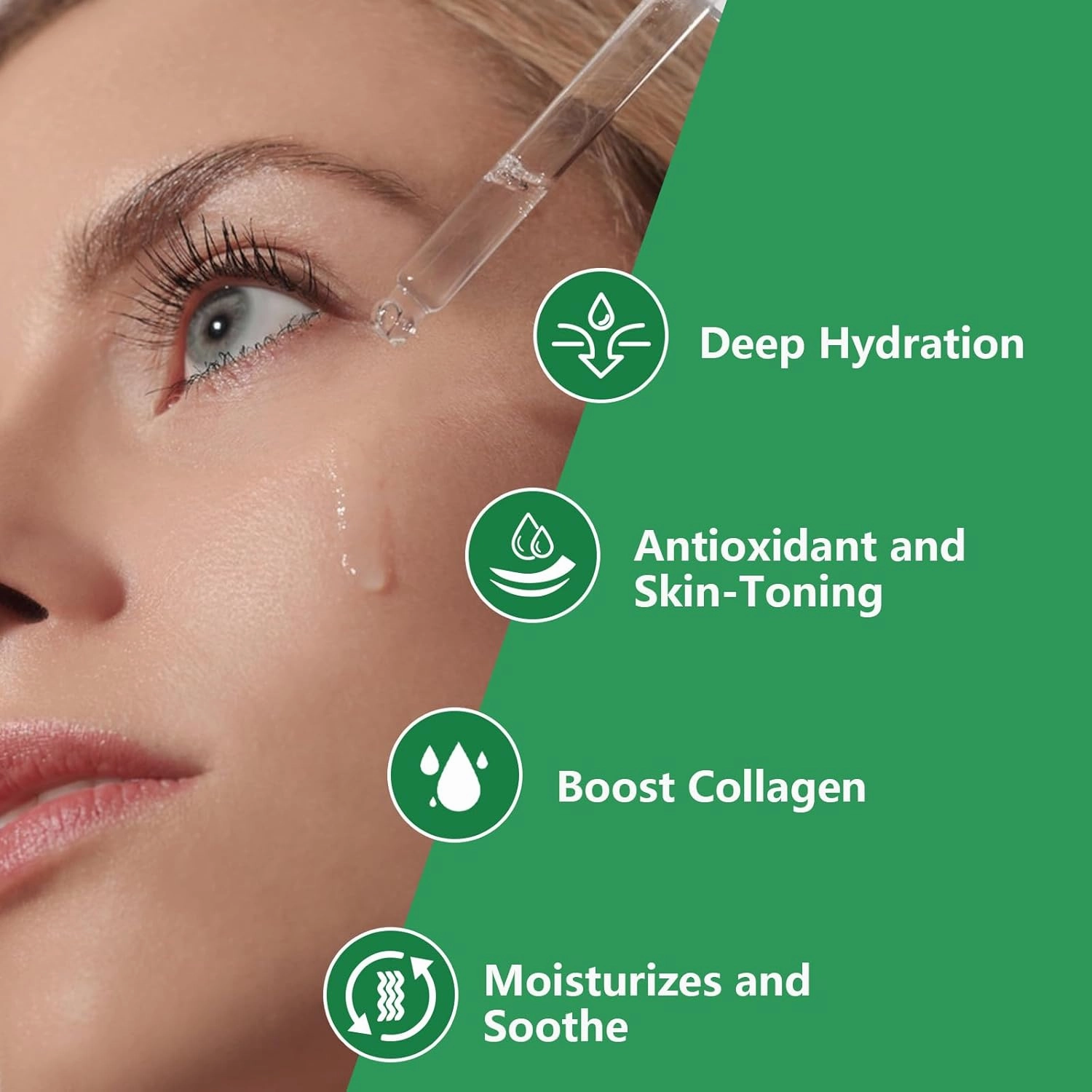 Pure 2% Hyaluronic Acid Serum with 4% Rosemary Verbena Extract (3 Pack 1fl.oz/30ml Each)
