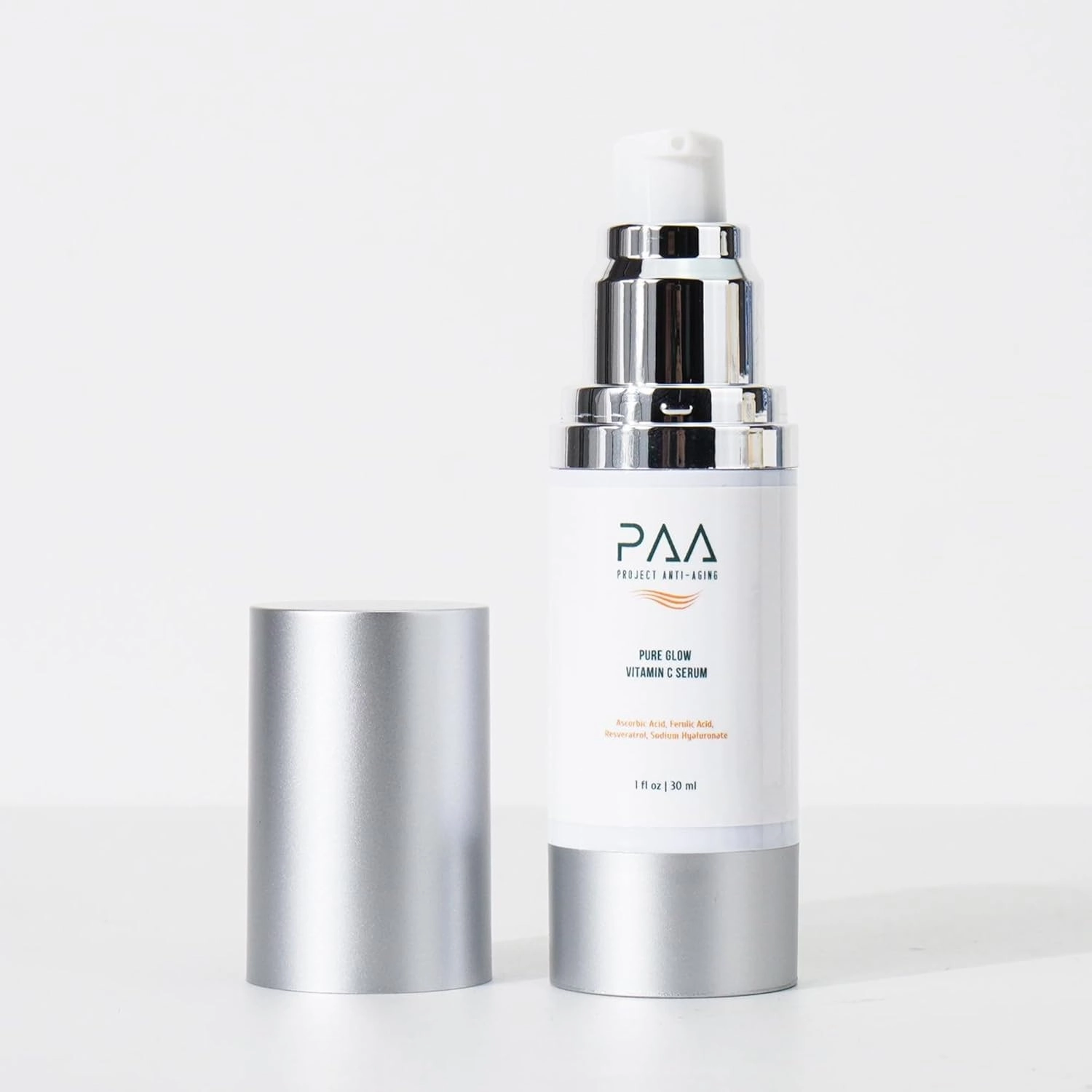 Pure Glow Vitamin C Serum, 1 fl oz, Anti-Aging Facial Treatment