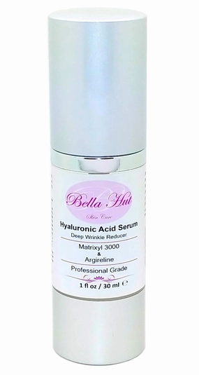 Pure Hyaluronic Acid Face Serum with Matrixyl 3000 & Acetyl Hexapeptide-3, 1 OZ