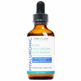 Pure Hyaluronic Acid Serum for Face Anti Aging, Fine Lines, Dark Spots, & Dry Skin 2 oz
