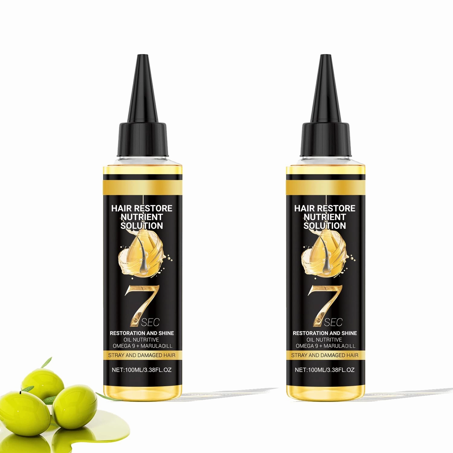 Pure Organic MarulaOill,MarulaOill For Hair,Hair Care Serum With MarulaOill,ArganOil, OliveOil,Moisturizing & Nourishing,Strengthen Hair Roots,Improve Hair Texture,Smoothness,Refreshing