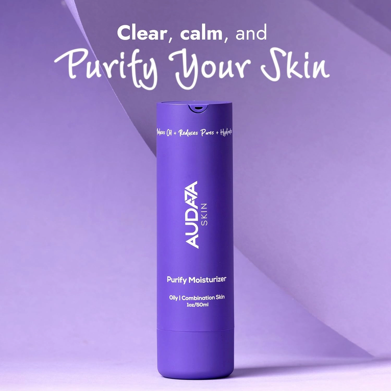 Purify Moisturizer - for Oily and Combination Skin – Deep Hydration and Balanced Glow with Anti-Aging and Pore Minimizing Daily Face Moisturizer for Clear, Even-Toned Complexion – 50ml/1.7 oz