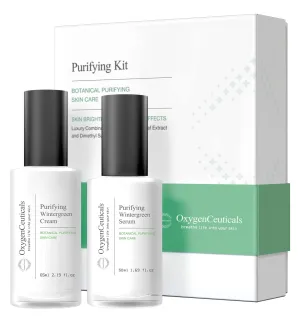 Purifying Kit – Two-Step Acne Treatment Kit, Serum & Moisturizer with Centella & Wintergreen Extract for Acne & Blemish Control
