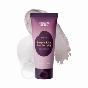 Purple Rice Pore Purifying Pack Cleanser - Dual-Use Clay Mask & Foam Cleanser | Deep Cleansing for Pore Care & Skin Prep | AHA BHA PHA | Korean Skincare for Glass Skin, 4.58 OZ. (130g)