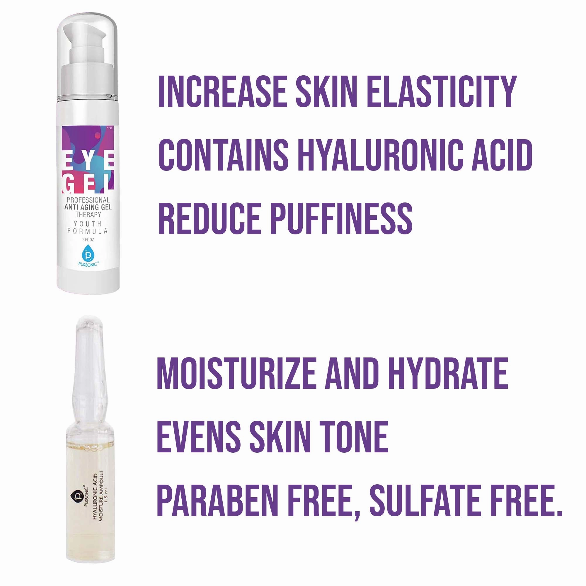 Pursonic Ultimate Skincare Ampoule & Eye Gel Set