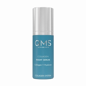 QMS Medicosmetics Collagen Night Serum – Advanced, Firming, Anti-Aging Skin Care Instantly Reduces Fine Lines   Minimizes the Appearance of Wrinkles with a Collagen/Hyaluronic Acid Complex – 1.01 oz