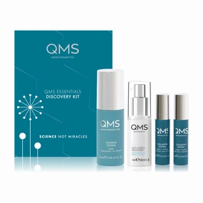 QMS Medicosmetics Essentials Discovery Kit – Cleansing, Refining   Moisturizing – Includes Gentle Cleansing Milk, Collagen Day   Night Serums & Collagen Recovery Day   Night Cream