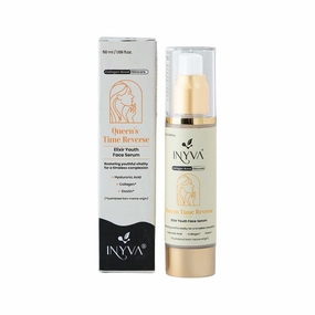 Queen's TimeReverse Anti-Aging Serum with Collagen, Peptides & Hyaluronic Acid - 1.7 Oz