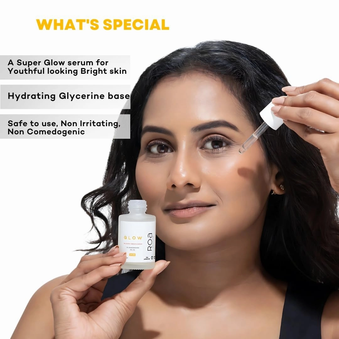 R.O.A Skincare Face Serum, 2% Salicylic Acid, 3% Licorice Root Extract, Hyaluronic Acid, For Dark Spots and Pore Reduction, 1.01 Fl Oz