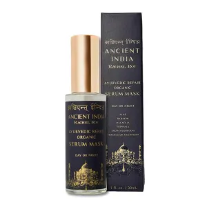 Rachel Roy Ayurvedic Repair Serum Face Mask with Natural Retinol & 10 Active Botanicals - Organic Blend of Babchi, Mushroom & Hyaluronic Acid for Rejuvenation