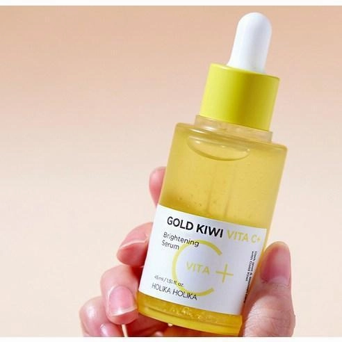 Radiant Glow Gold Kiwi Vita C  Brightening Serum 45ml | HOLIKA HOLIKA