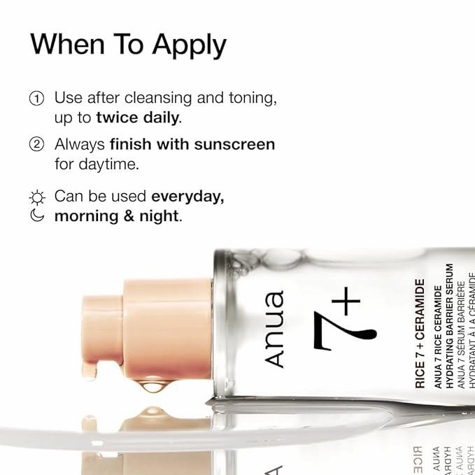Radiant Harmony 7 Rice Ceramide Hydrating Barrier Serum 50ml | Anua